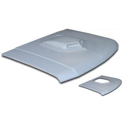 Detroit Fiberglass SHAKER Hood 91-96 Dodge Dakota - Click Image to Close